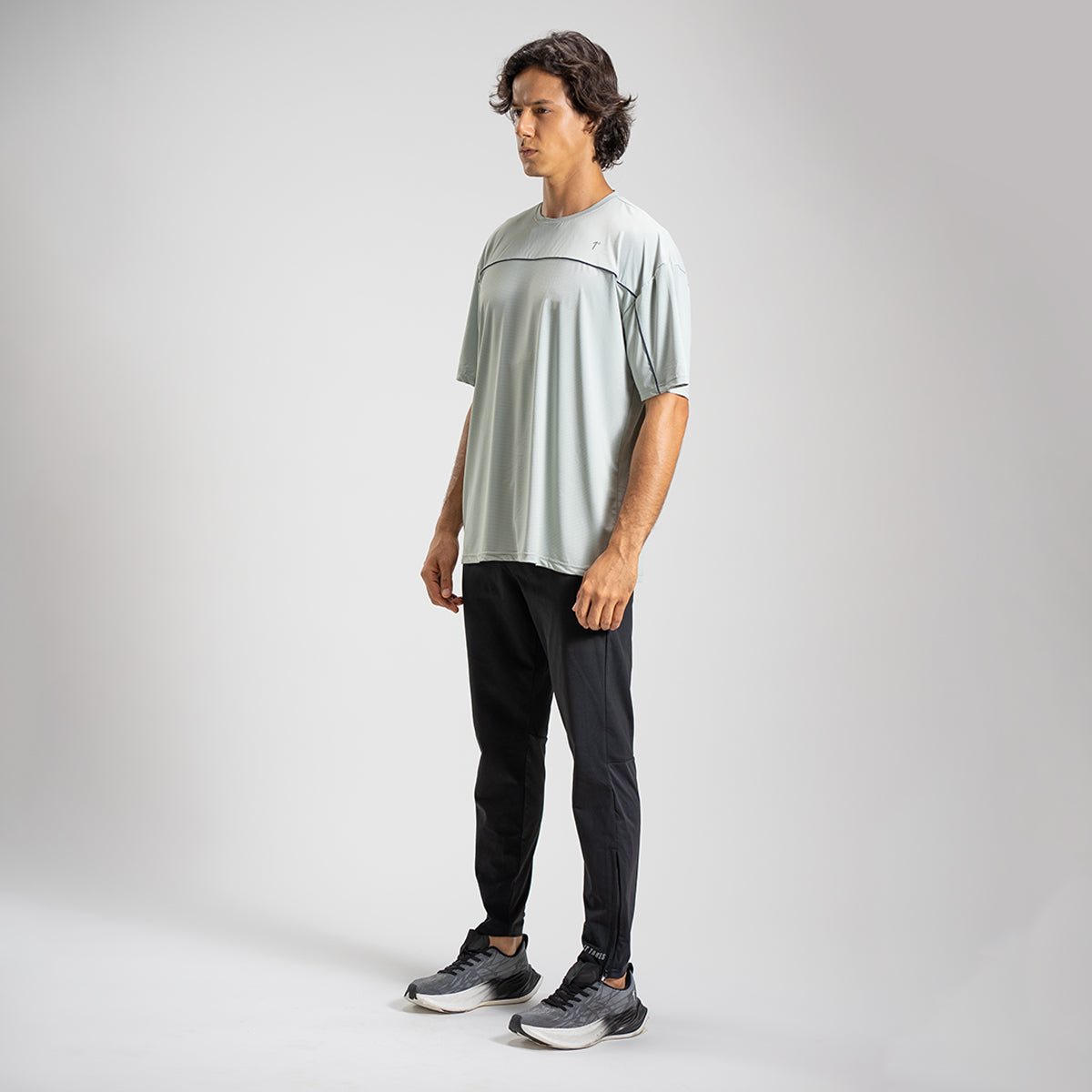 Grey Ultra light performance Mesh tee
