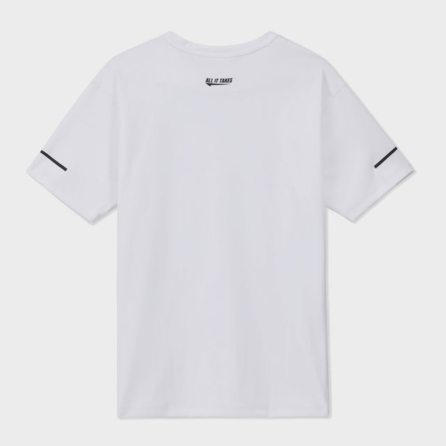 White Interlock Tee
