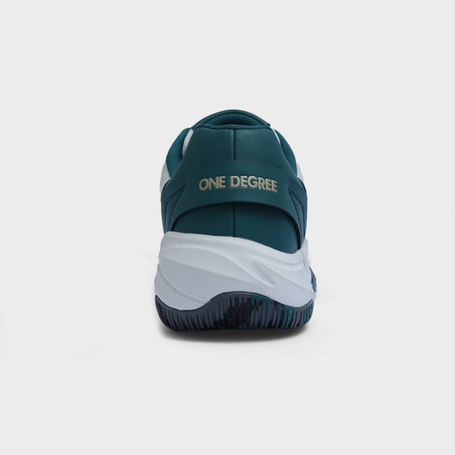 White & Teal Precision XT Padel Shoe