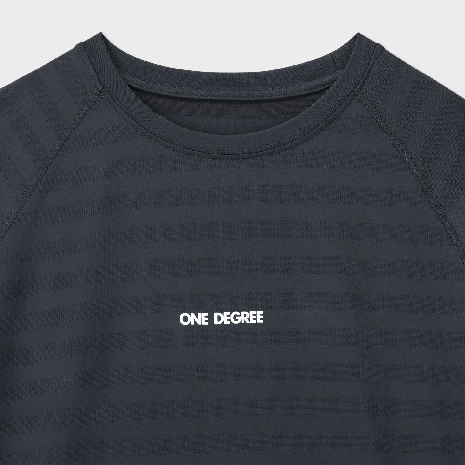 Dark Grey Shy Jacquard Mesh Tee