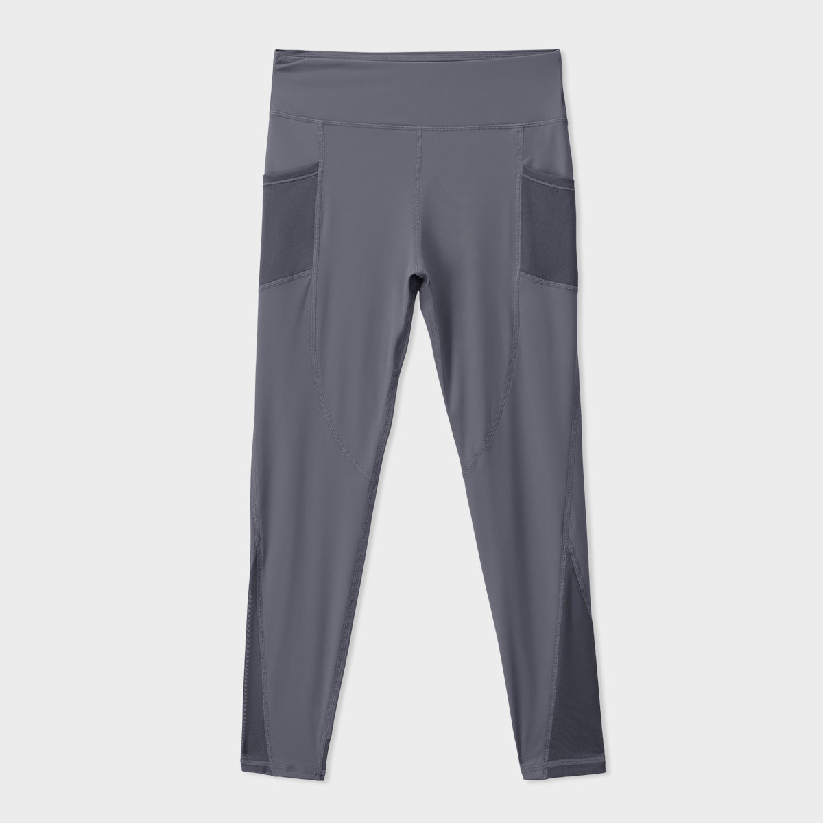 Grey Yoga Mesh Tights