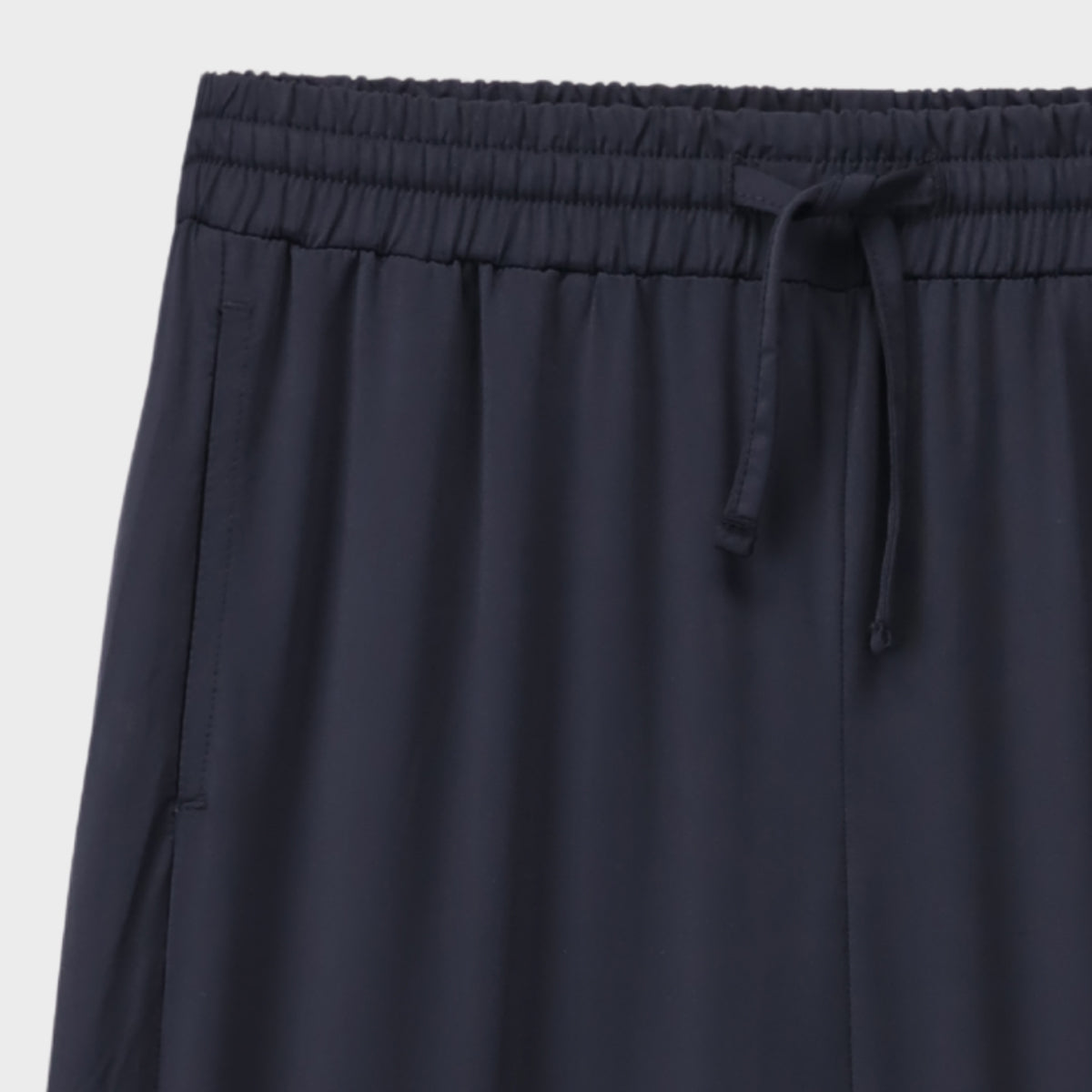Black Straight Slit Trousers
