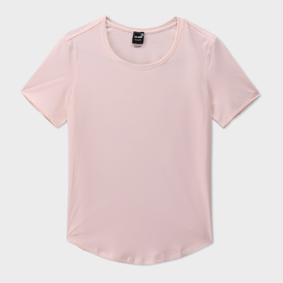 Pink Lycra Short Sleeves Tee