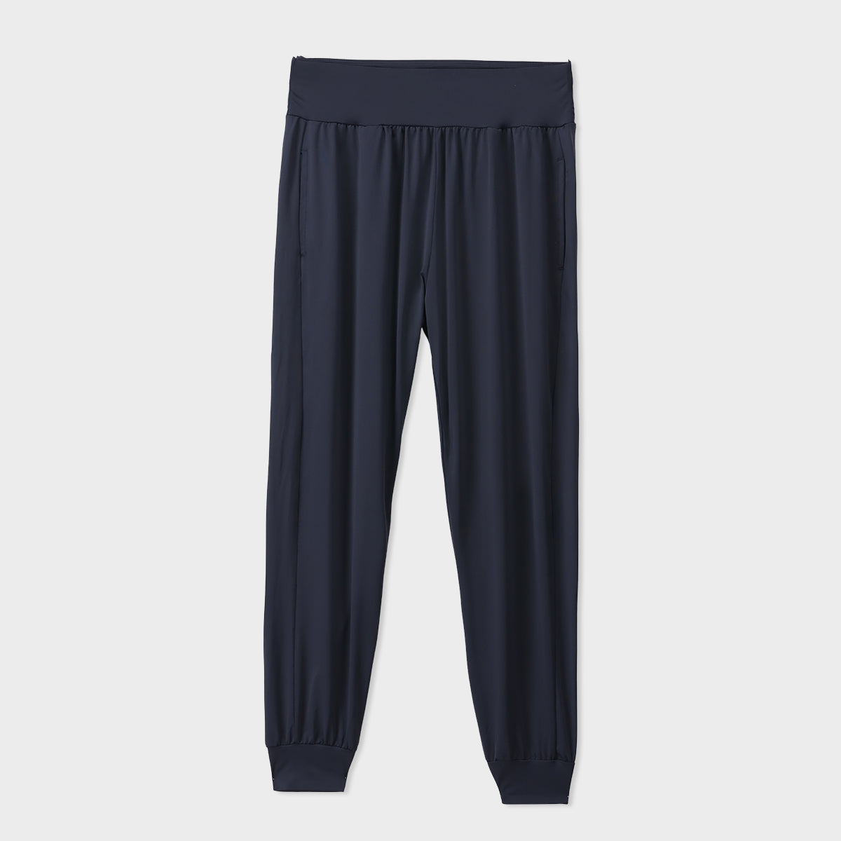 Black Pleated Jog Trousers