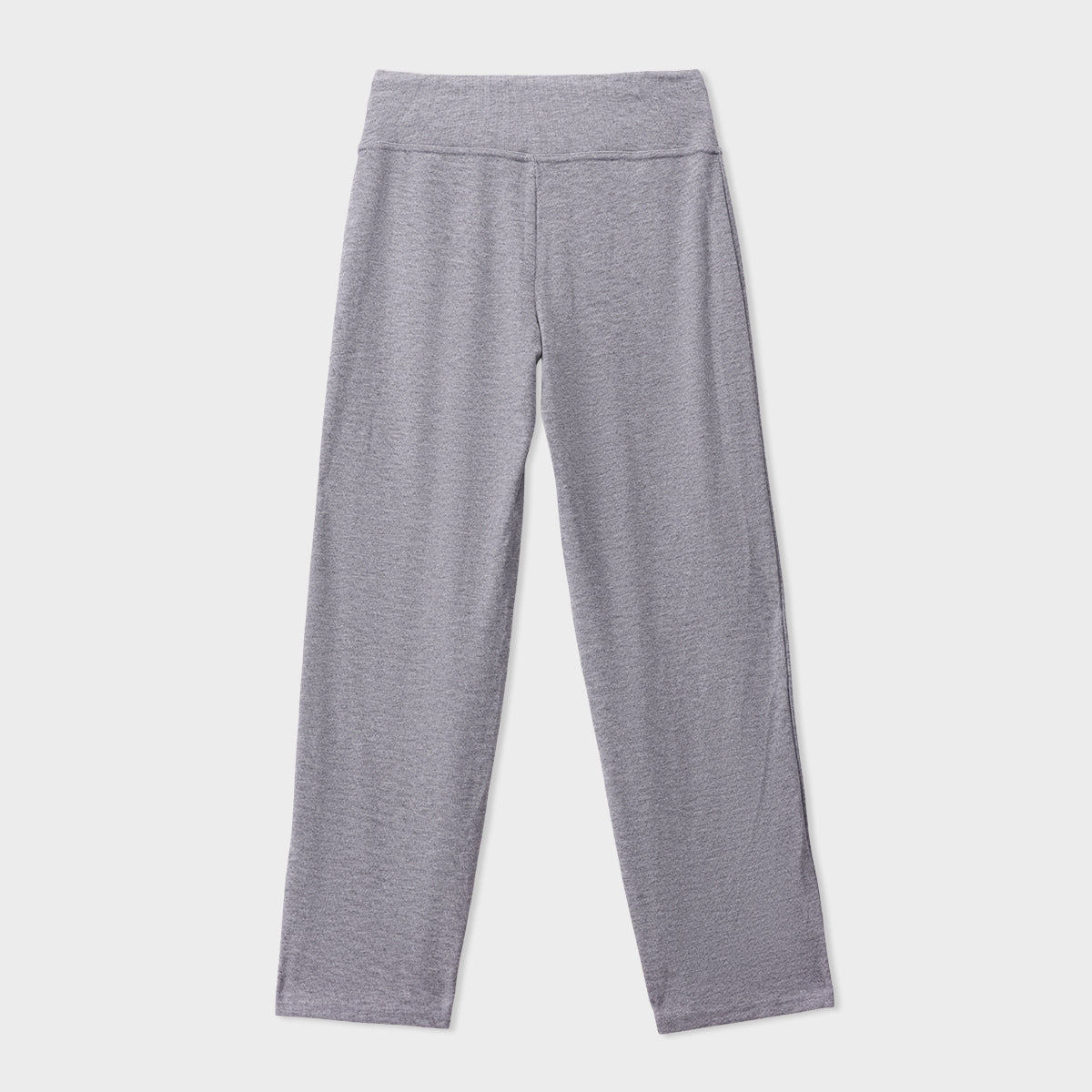 Grey Rib Wide leg Trouser