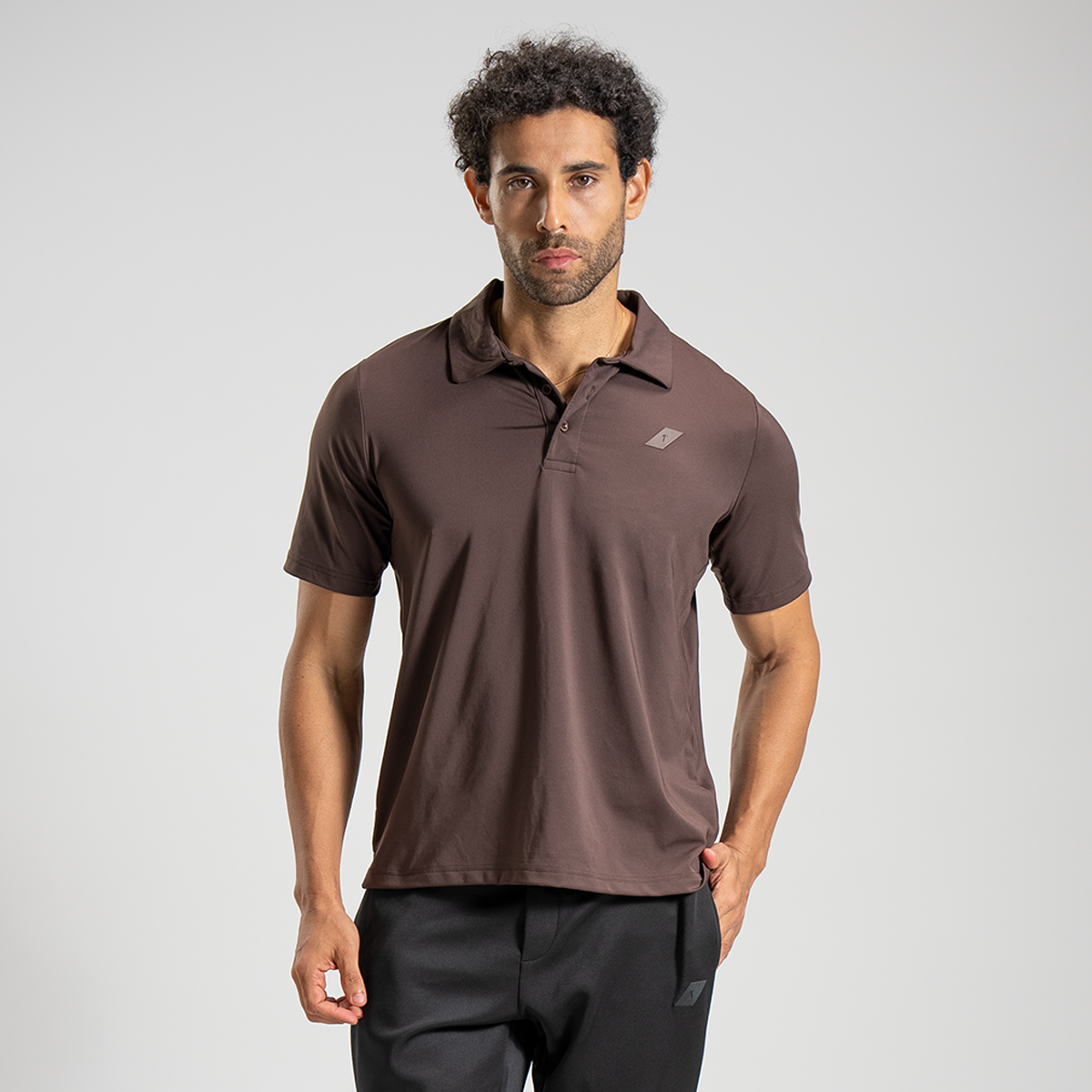 Brown Performance Polo