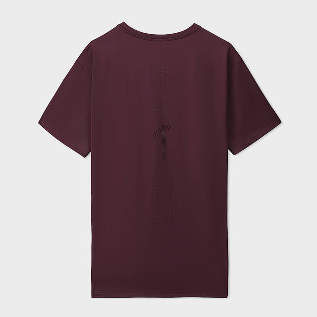 Maroon Laser Silicon Tee