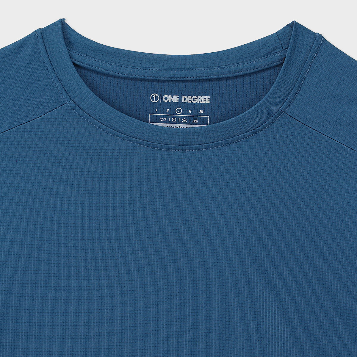 Teal Square Mesh Tee