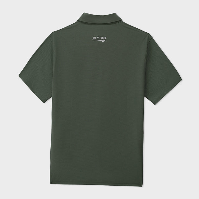 Olive Polo Pique