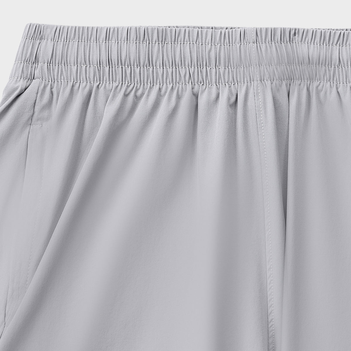 Silver Grey Nylon Lazer Short