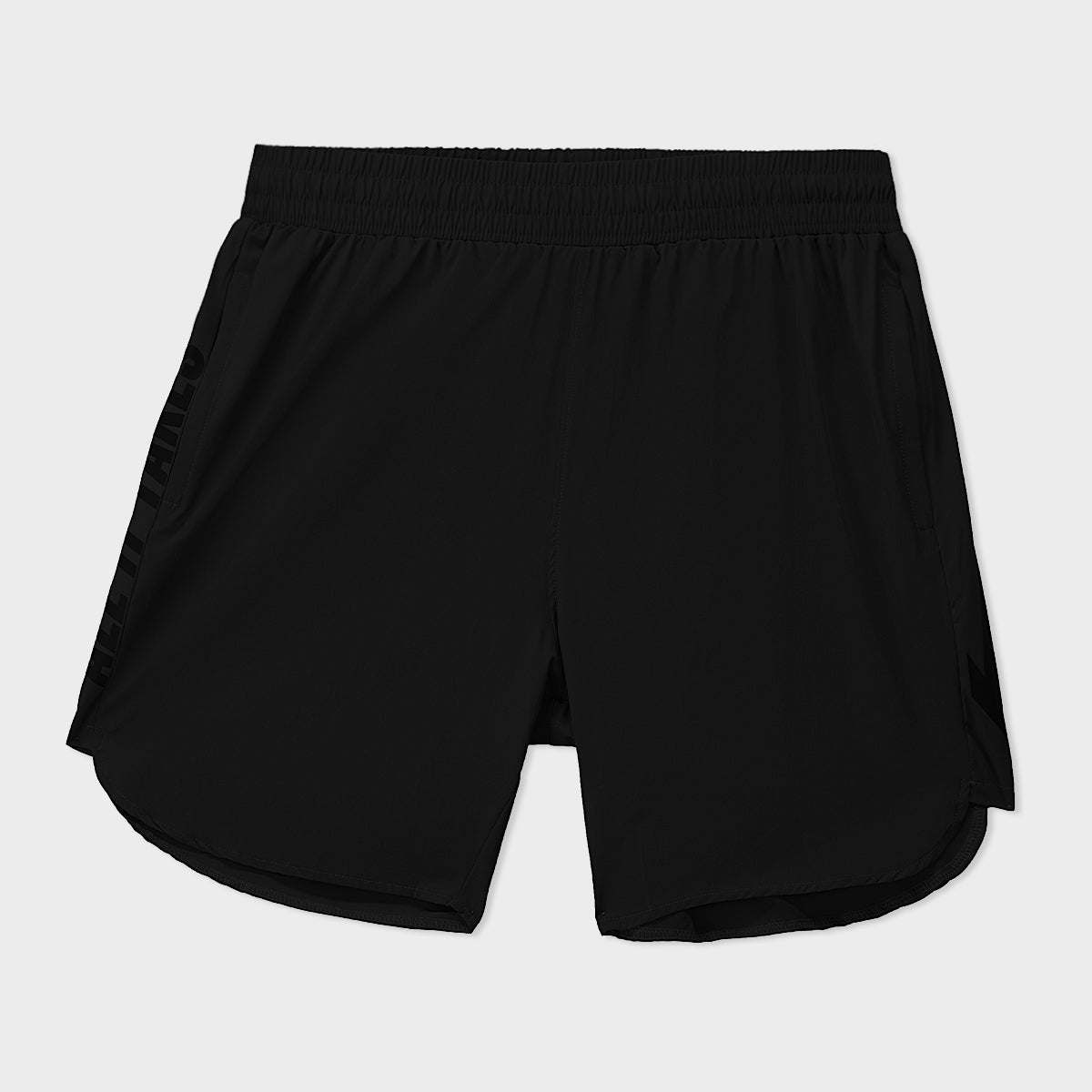 Black Nylon Stretch Short