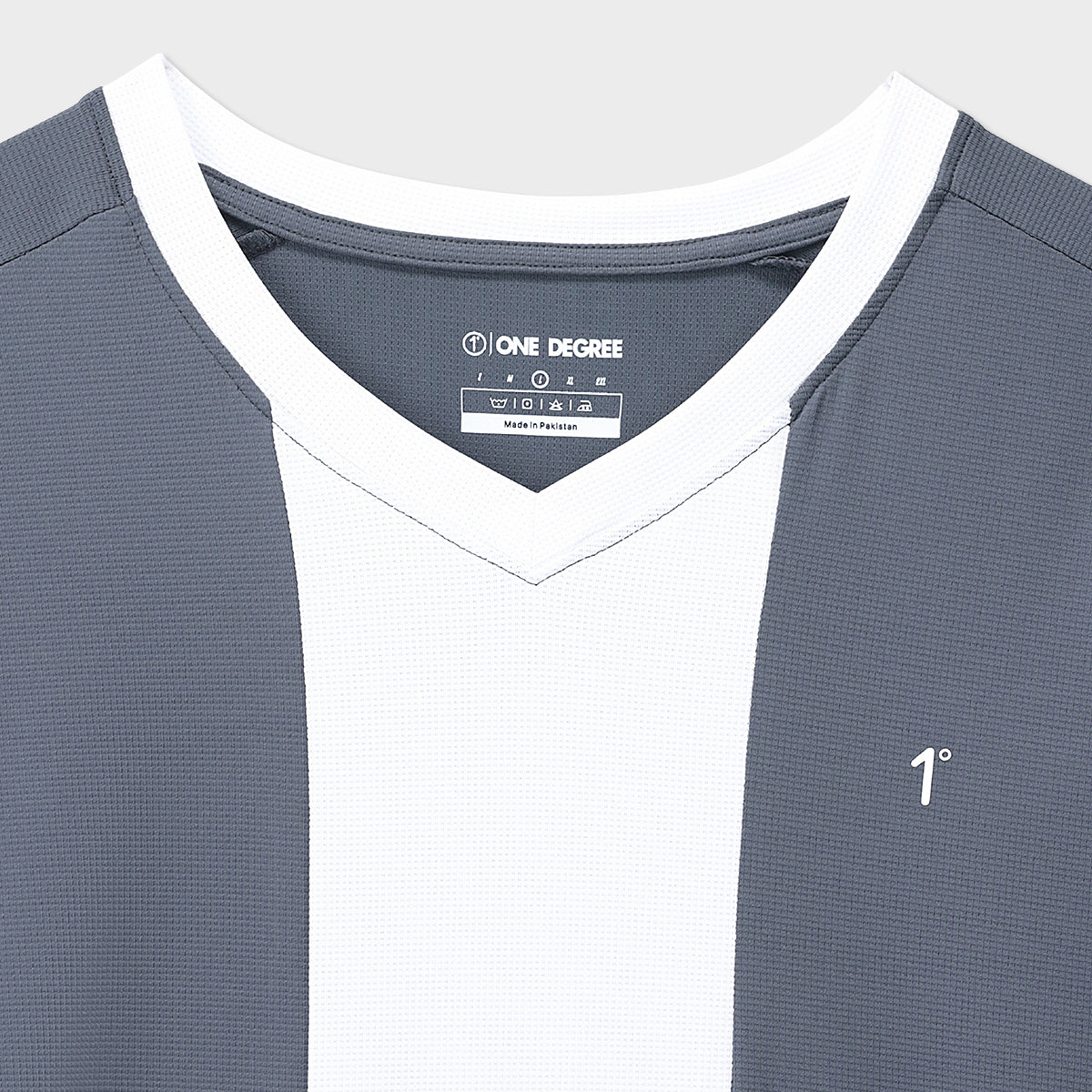 Grey Dot Mesh Tee