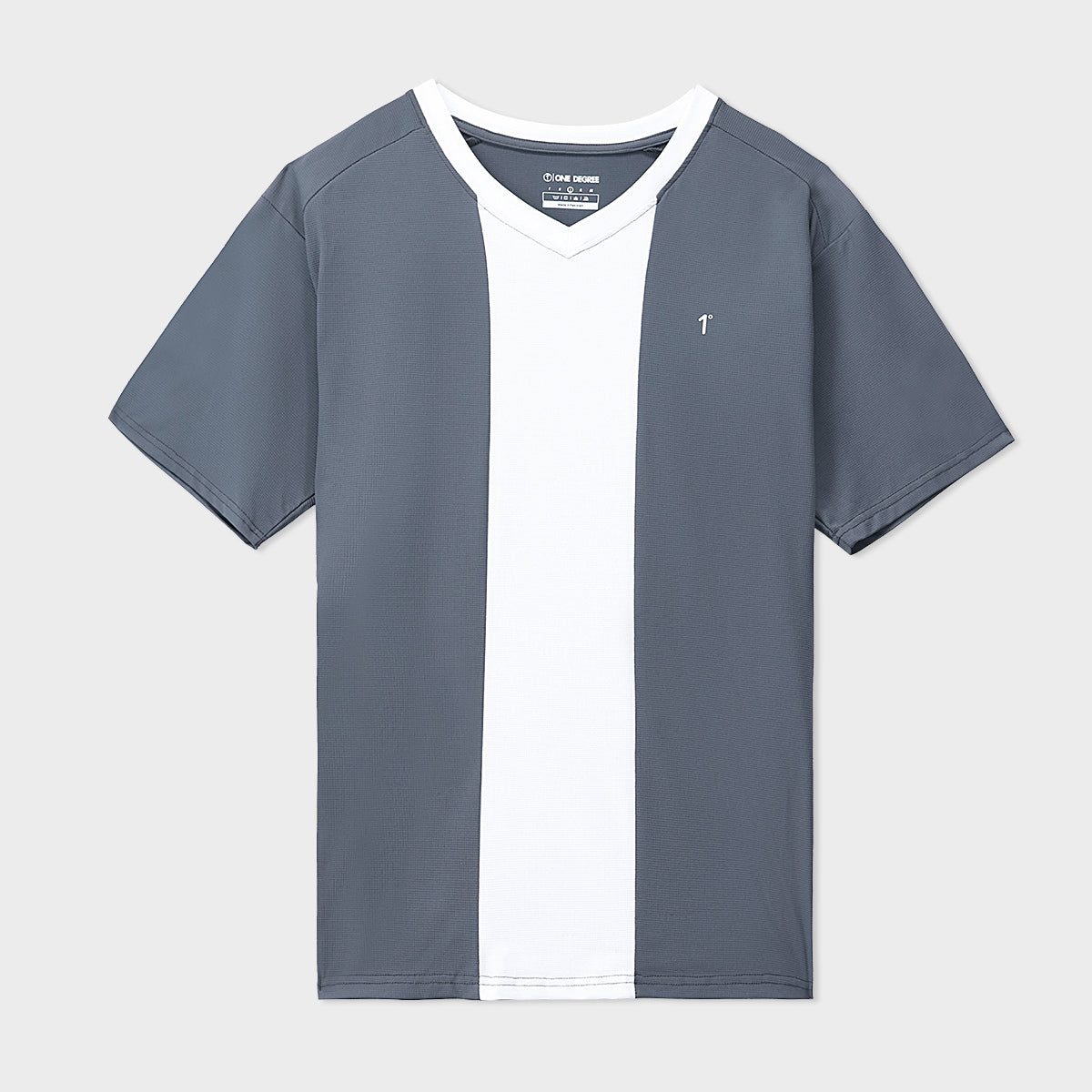Grey Dot Mesh Tee
