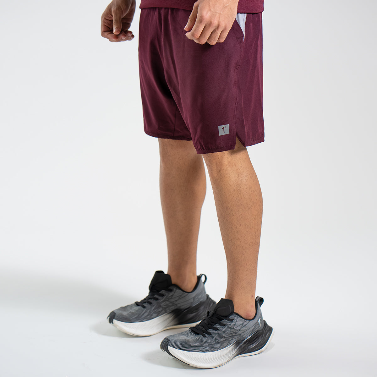 Maroon Active Stretch Shorts