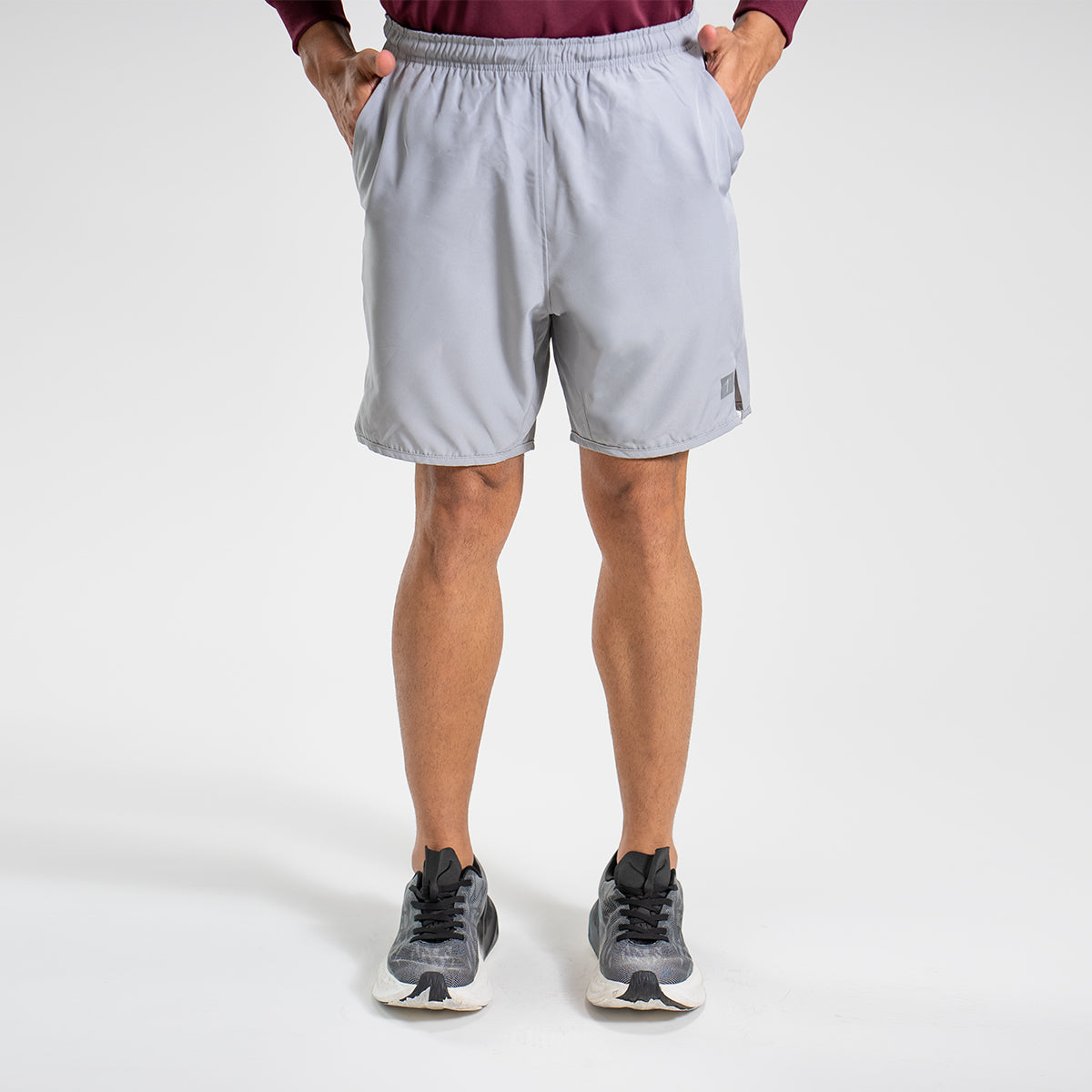 Grey Active Stretch Shorts