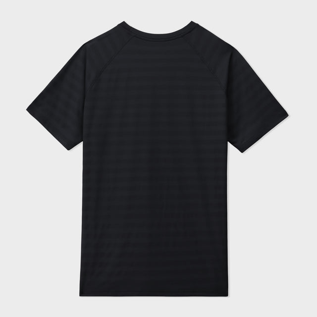 Black Shy Jacquard Mesh Tee