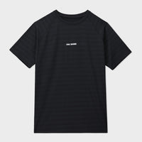 Black Shy Jacquard Mesh Tee