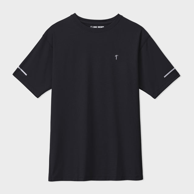 Black Interlock Tee