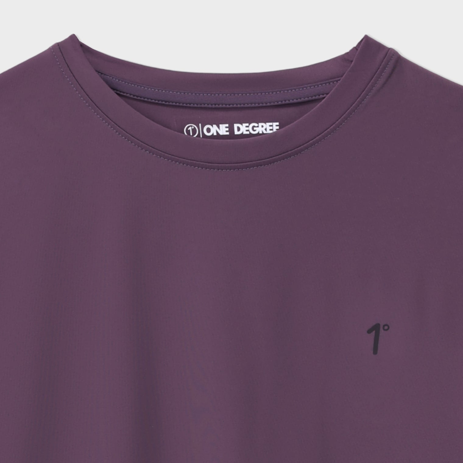 Purple Round Neck Interlock Tee