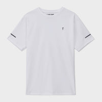 White Interlock Tee