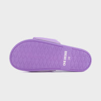 Mauve & White Air Flex Slides