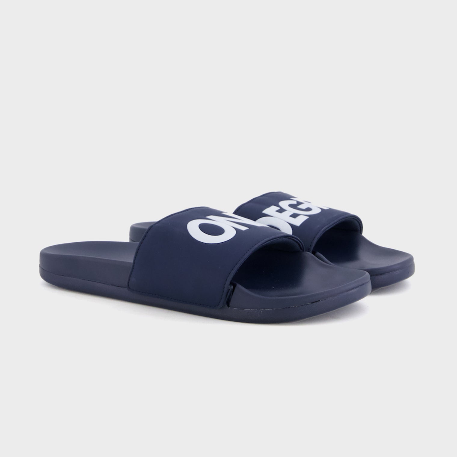 Navy & White Air Flex Slides