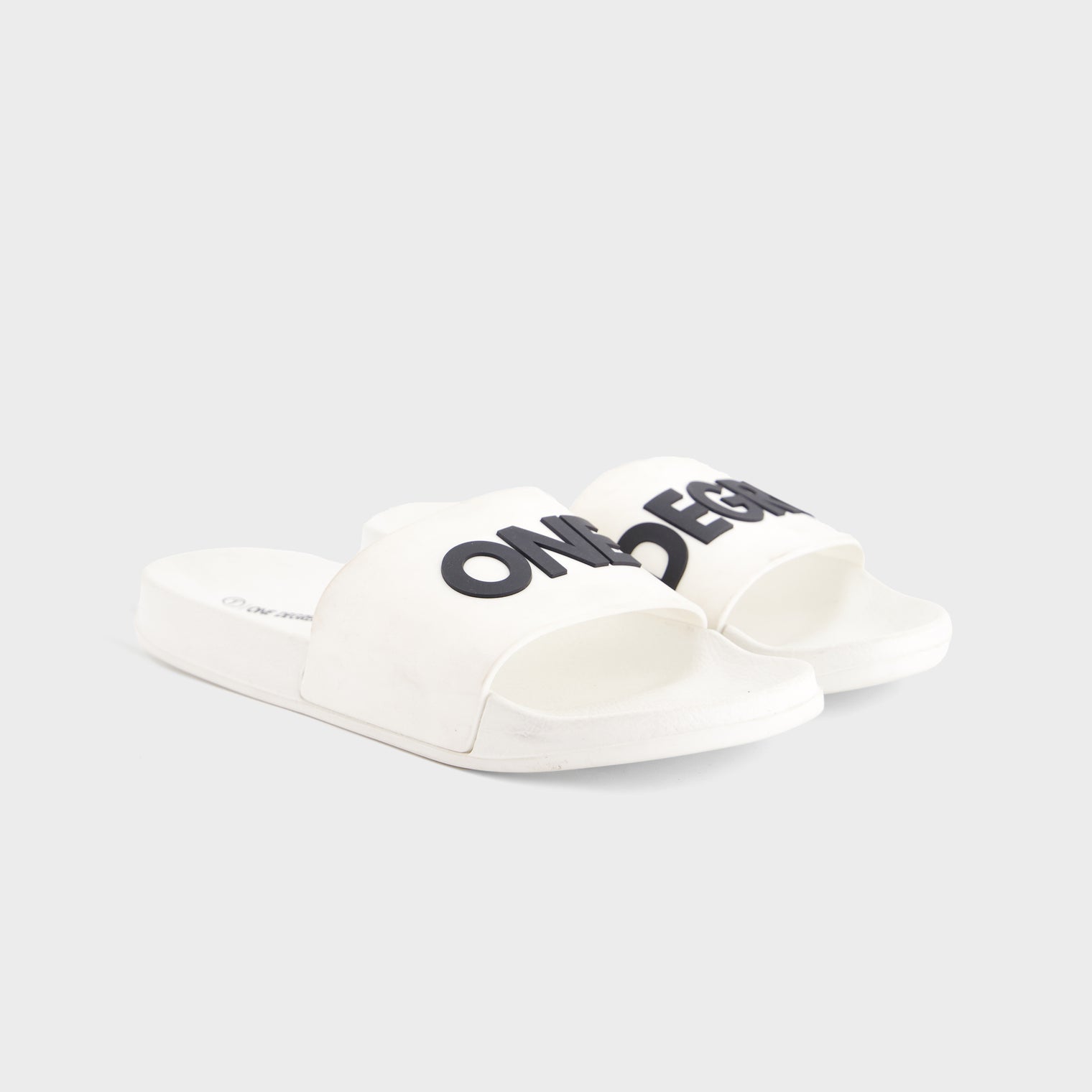 White & Black Air Flex Slides