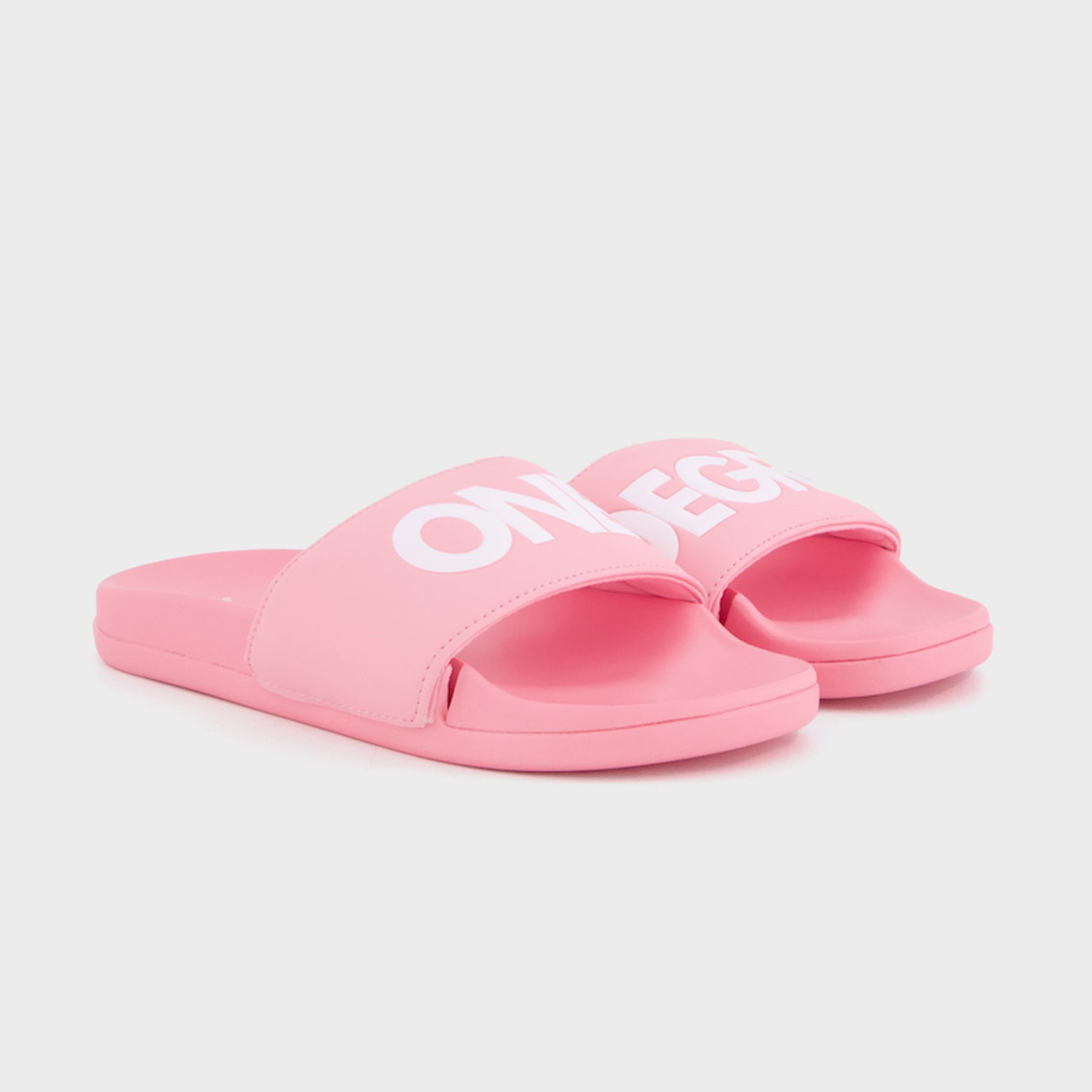 Pink & White Air Flex Slides