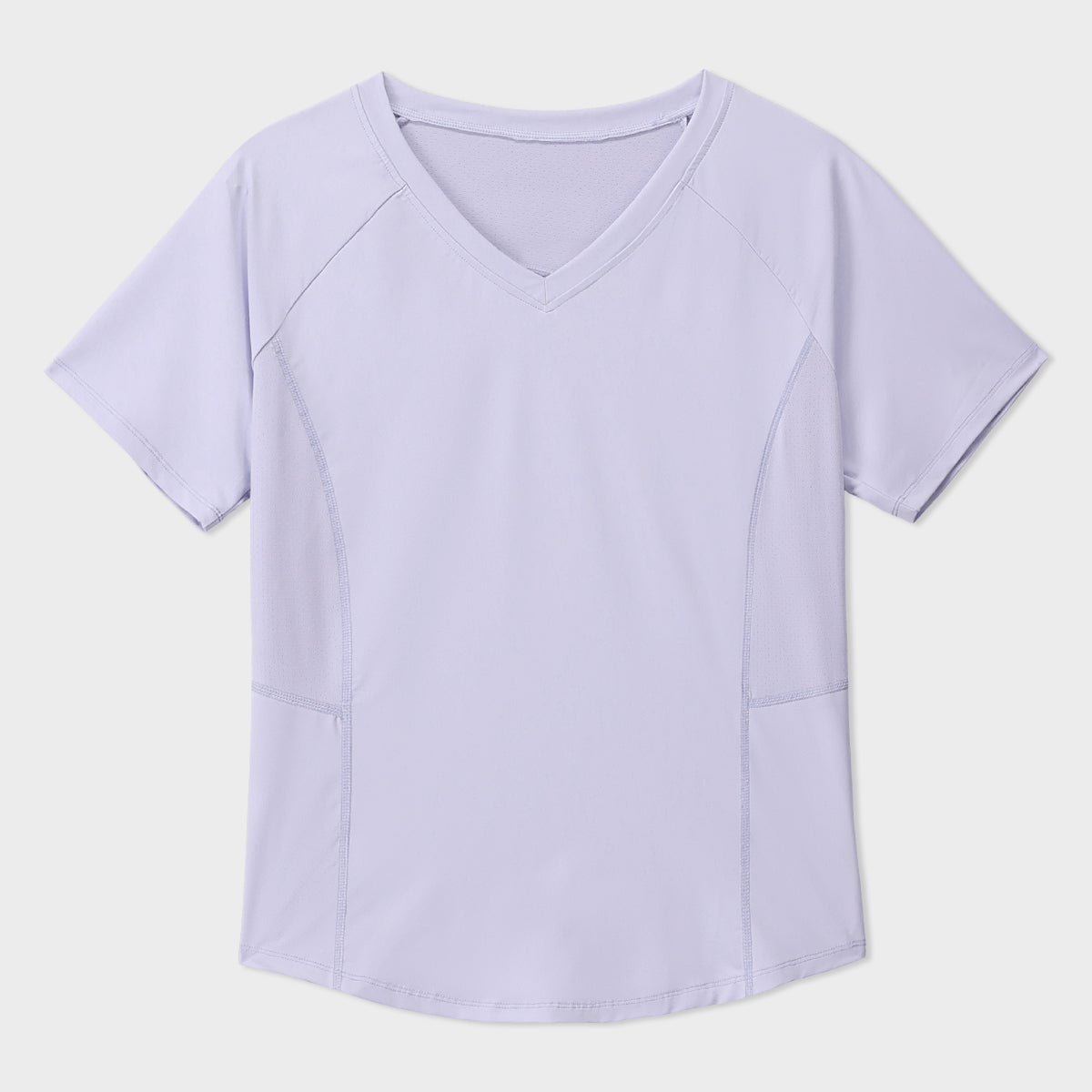 Purple V Neck Tee