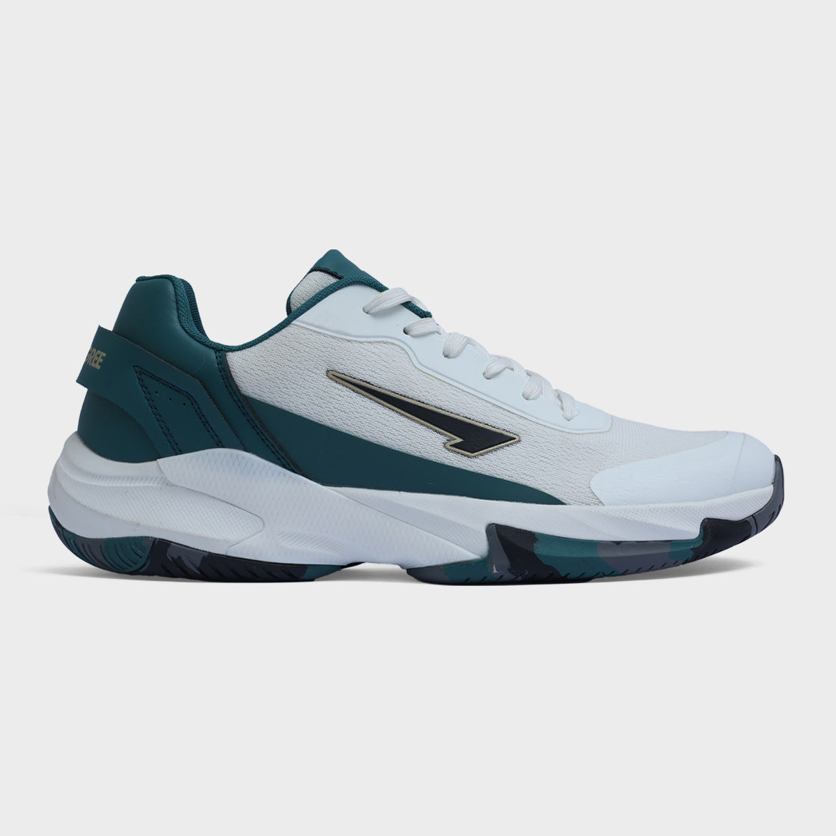 White & Teal Precision XT Padel Shoe