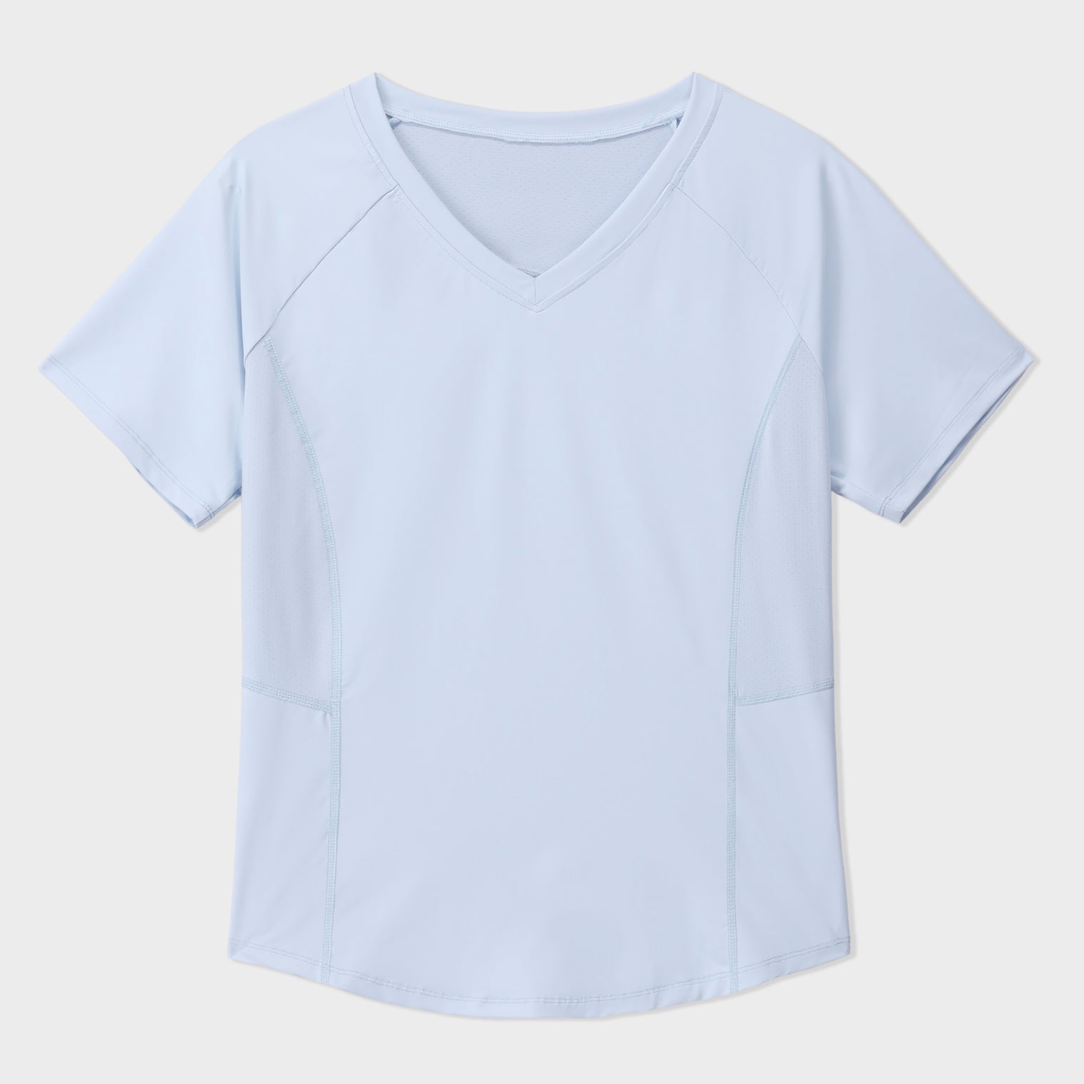 Blue V Neck Tee