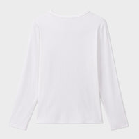 White Long Sleeve Tee