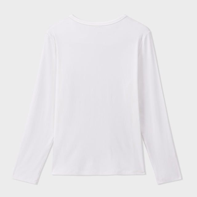White Long Sleeve Tee