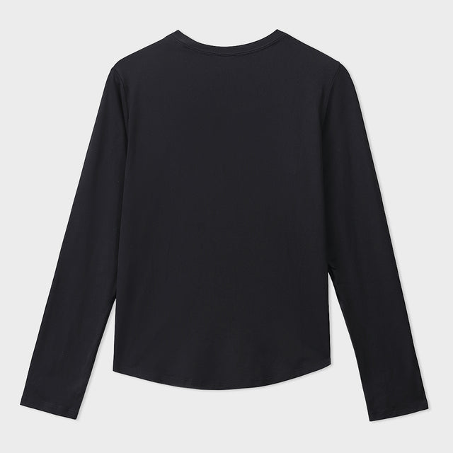 Black Lycra Regular Tee