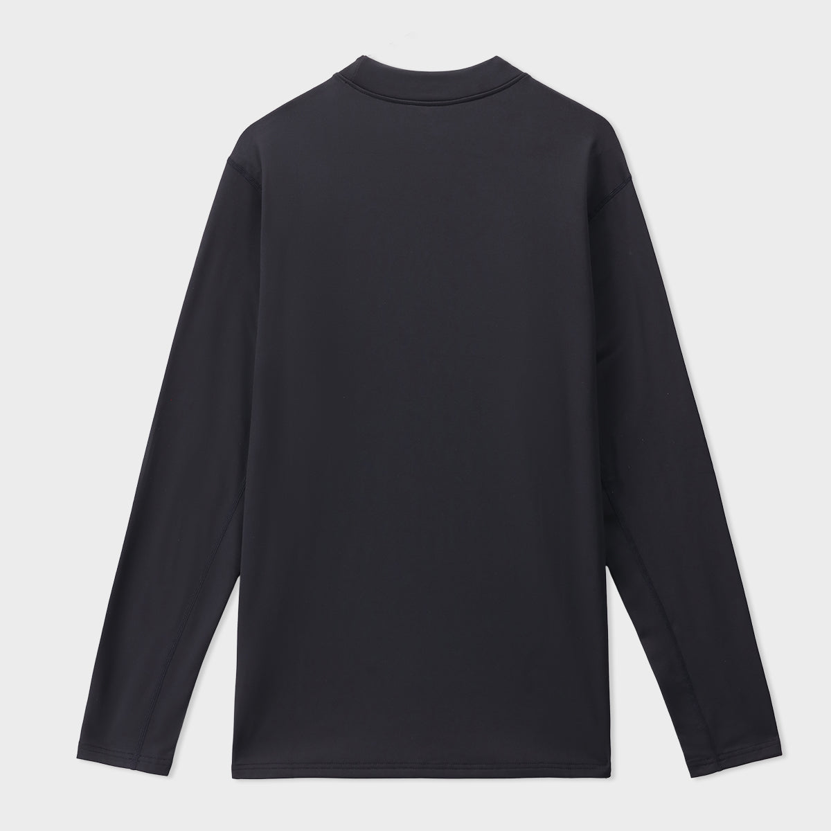 Black Men Mock Neck Tee