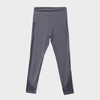 Grey Yoga Mesh Tights