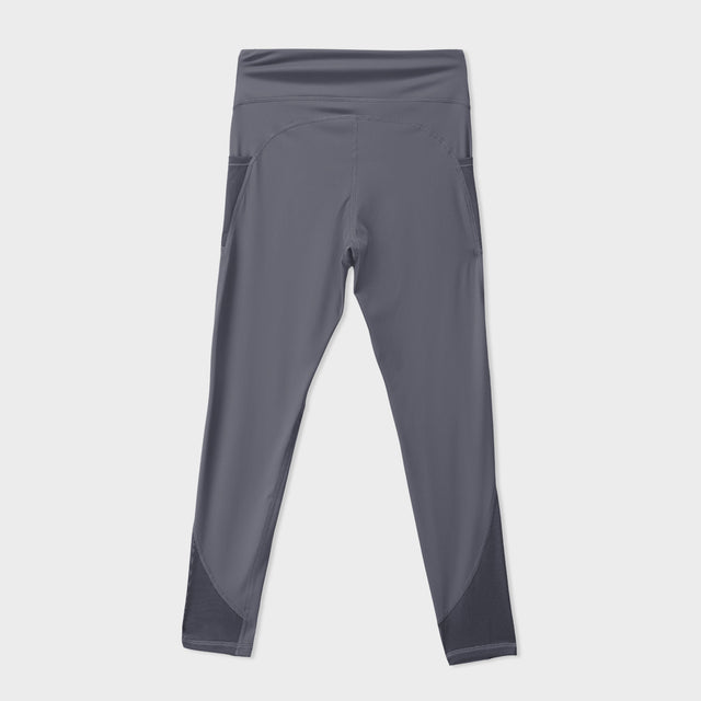 Grey Yoga Mesh Tights
