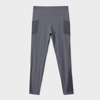 Grey Yoga Mesh Tights