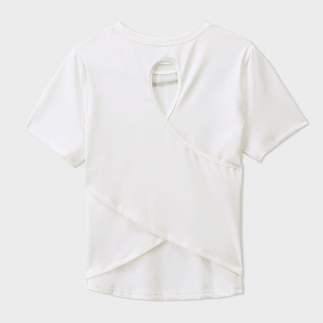 White Regular Short Sleeves Tee