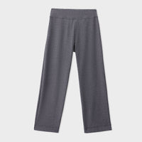 Black Rib Wide leg Trouser