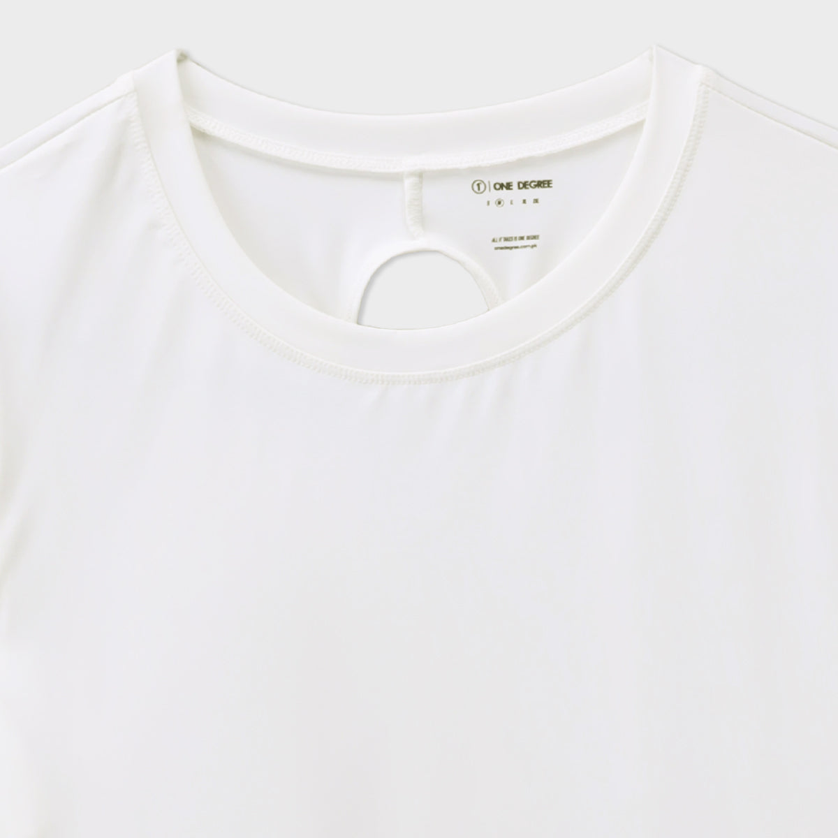 White Regular Short Sleeves Tee