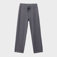 Black Rib Wide leg Trouser