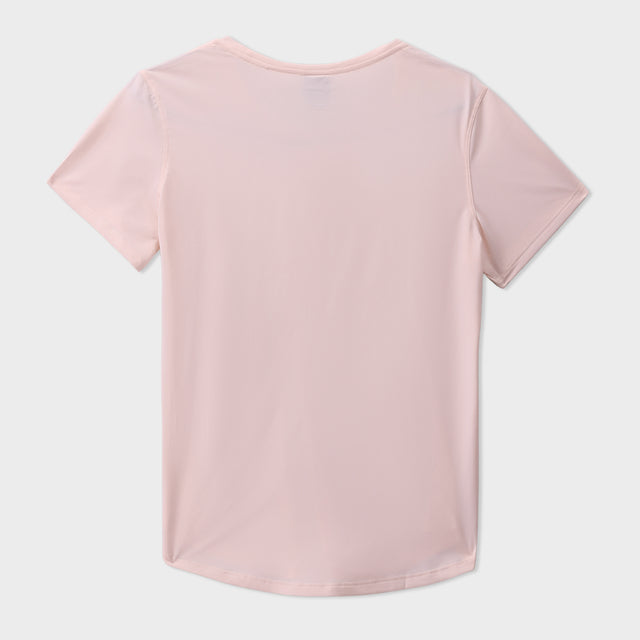 Pink Lycra Short Sleeves Tee