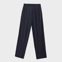Black Straight Slit Trousers