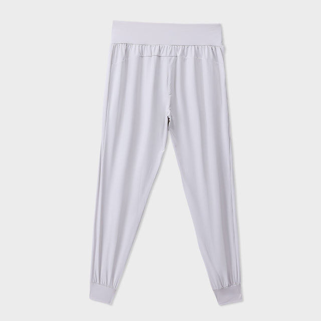 Grey Pleated Jog Trousers