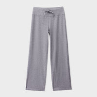 Grey Rib Wide leg Trouser