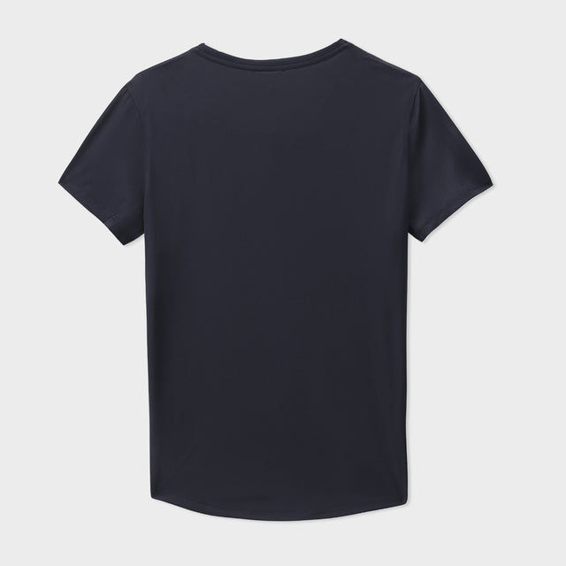 Black Lycra Short Sleeves Tee