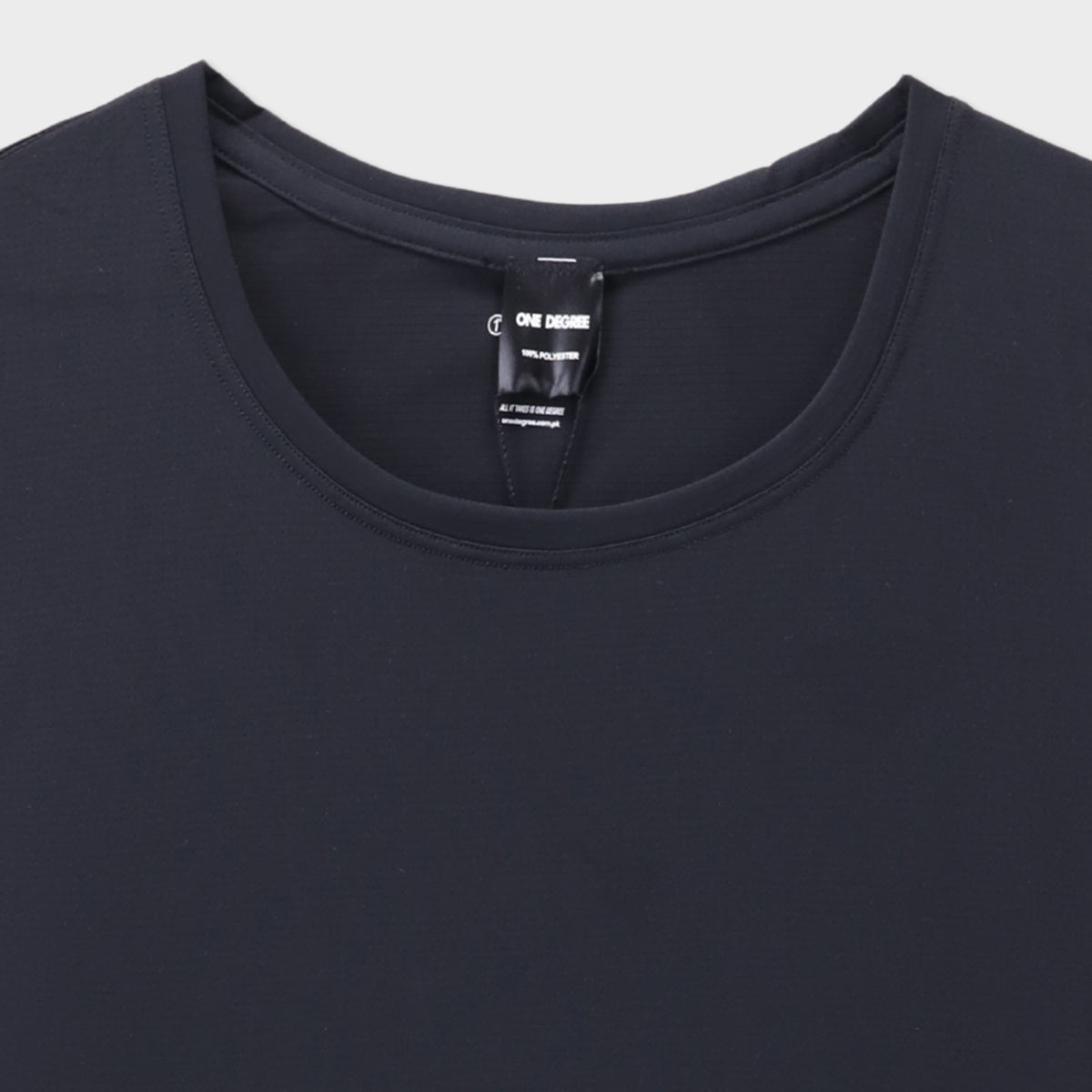 Black Lycra Short Sleeves Tee