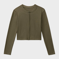 Dark Brown Cropped Jacket