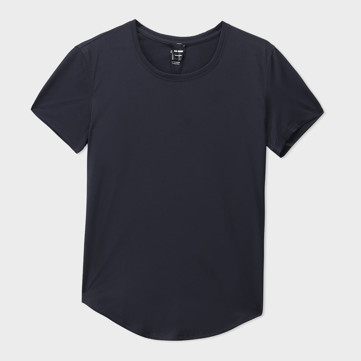 Black Lycra Short Sleeves Tee